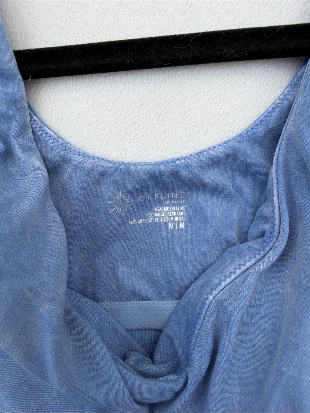 Sky Blue Scoop Neck Crop Tank Top - Picture 3 of 9